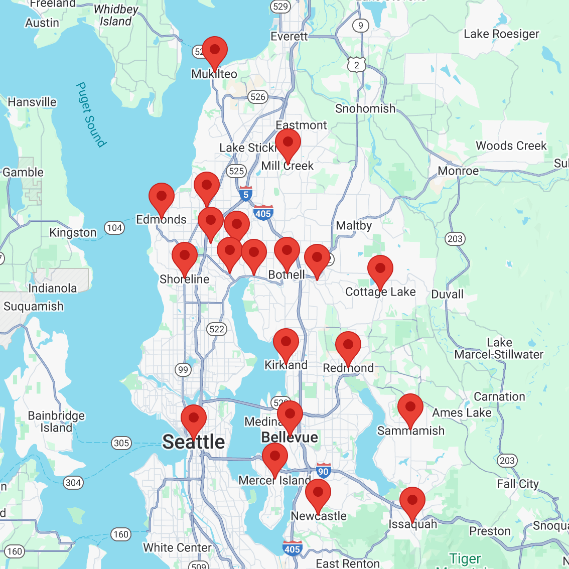 Service Area Map